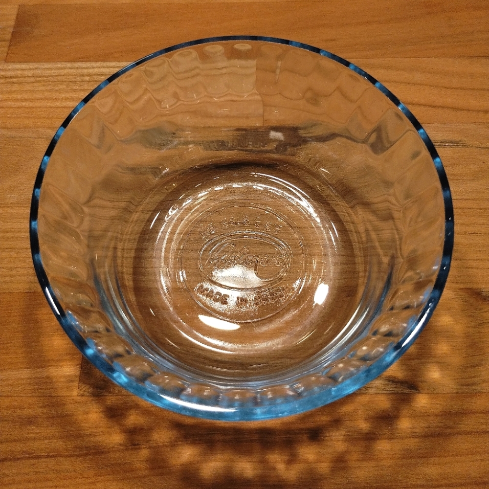 Vintage Colorex Light Blue Glass Custard Dish | Made In Brazil